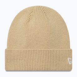 Czapka zimowa New Era Wool Cuff Knit Beanie. Brązowe czapki męskie New Era, na zimę, bez wzorów. W wyprzedaży za 114.85 zł.