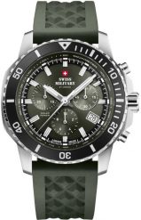 Zegarek Zegarek męski Swiss Military by Chrono SMS34113.04 zielony. Zielone zegarki męskie NoName, bez wzorów. Za 2,500.00 zł.