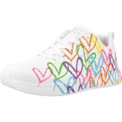 Tenisówki Skechers Model Uno Lite Kolor Biały. Białe trampki i tenisówki damskie Skechers, bez wzorów, z materiału, bez zapięcia. Za 429.99 zł.
