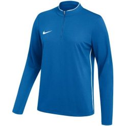 Bluza damska Nike Dri-Fit Park 26 Drill Top. Niebieskie bluzy damskie Nike, bez wzorów, z materiału, sportowe, bez ramiączek, bez kaptura. Za 115.99 zł.