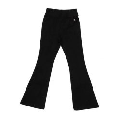 Spodnie damskie Champion Flare. Czarne spodnie dresowe damskie Champion, bez wzorów, sportowe, długie. Za 190.25 zł.