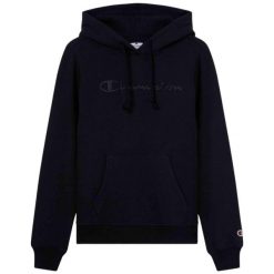 Bluza damska Champion Hooded Sweatshirt czarna 118379 KK001. Czarne bluzy damskie Champion, xs, bez wzorów, z bawełny, sportowe, bez ramiączek, z kapturem. Za 199.00 zł.