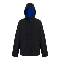 Męska Dwuwarstwowa Kurtka Soft Shell Navigate Z Kapturem. Czarne kurtki męskie Regatta, m, bez wzorów, sportowe, z kapturem. Za 220.99 zł.