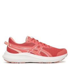 Buty do biegania Asics. Czerwone obuwie sportowe damskie Asics, bez wzorów, bez zapięcia, do biegania. Za 219.99 zł.