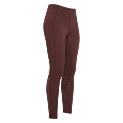 Damskie legginsy jeździeckie z pełną przyczepnością Easy Rider Livia. Brązowe legginsy damskie EASY RIDER, bez wzorów, z materiału. Za 304.50 zł.