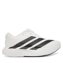 Buty do biegania adidas. Białe obuwie sportowe damskie Adidas, bez wzorów, bez zapięcia, do biegania. Za 439.99 zł.