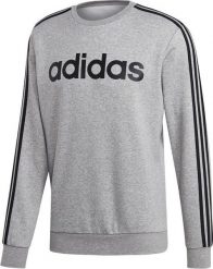 Adidas Bluza męska Essentials 3 Stripes Crewneck Fleece szara r. S (EI4902). Szare bluzy męskie Adidas, m, bez wzorów, bez ramiączek, bez kaptura. Za 200.94 zł.