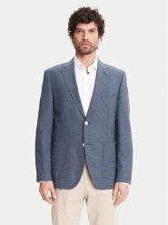 BOSS Marynarka H-Janson-FL 50545859 Granatowy Regular Fit. Niebieskie marynarki męskie Boss, m, bez wzorów, z wełny, bez kołnierzyka, bez ramiączek. Za 1,409.00 zł.