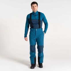 Wodoodporne salopety narciarskie Dare 2B Achieve II. Niebieskie spodnie sportowe męskie Dare 2B, l, bez wzorów, narciarskie. W wyprzedaży za 301.00 zł.