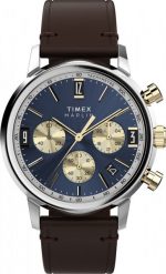 Zegarek męski Timex TW2W60400 brązowy. Brązowe zegarki męskie Timex, bez wzorów. Za 1,481.13 zł.