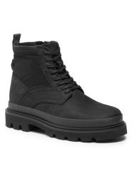 Clarks Trapery Badell Hi 261734227 Czarny. Czarne buty zimowe męskie Clarks, bez wzorów, z nubiku, bez obcasa, bez zapięcia. Za 509.99 zł.