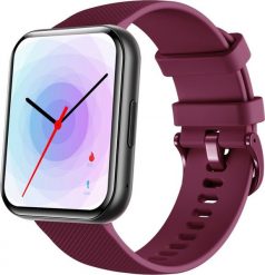 Smartwatch Bemi Bemi SmartWatch Exo Czarny + Pasek Silikonowy Czerwony / Czerwone Wino. Czarne zegarki smartwatch BEMI, bez wzorów. Za 252.43 zł.