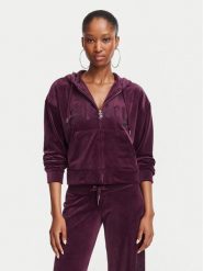 Juicy Couture Bluza Old Gothic JCWAS226333 Bordowy Slim Fit. Czerwone bluzy damskie Juicy Couture, s, bez wzorów, z syntetyku, bez ramiączek, bez kaptura. Za 407.99 zł.