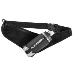 Pas do biegania nerka na bidon Rockbros D45. Czarne saszetki i nerki męskie ROCKBROS, bez wzorów. Za 49.90 zł.