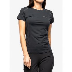 Koszulka termoaktywna damska Rab Force Tee. Szare koszulki sportowe damskie RAB, bez wzorów, bez ramiączek. Za 177.99 zł.