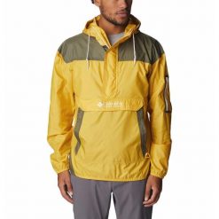 Kurtka Przejściowa Męska Columbia Challenger Windbreaker Anorak. Żółte kurtki męskie Columbia, m, bez wzorów, sportowe, bez kaptura. Za 304.25 zł.