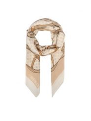 Guess Chusta AW5679 POL03 Beżowy jasny. Brązowe rękawiczki damskie Guess, z aplikacjami, z poliesteru. Za 154.99 zł.