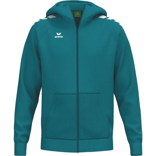 Niebieska kurtka z kapturem Erima Cmpt Wings. Niebieskie kurtki męskie 575 FACTORY, m, bez wzorów, z materiału, z kapturem. Za 225.00 zł.