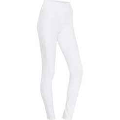 Damskie legginsy jeździeckie z pełną przyczepnością Equipage Kalea. Białe legginsy damskie EQUIPAGE, bez wzorów, z elastanu. Za 339.50 zł.