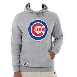 Bluza z kapturem Chicago Cubs Nos MLB Regular. Szare bluzy sportowe męskie New Era, m, bez wzorów, z kapturem. Za 283.00 zł.