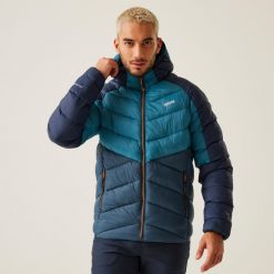 Kurtka turystyczna męska Hooded Dalent. Brązowe kurtki męskie Regatta, m, bez wzorów, z puchu, eleganckie, z kapturem. W wyprzedaży za 219.99 zł.
