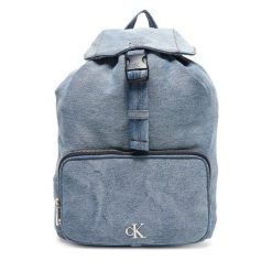 Plecak Calvin Klein. Niebieskie plecaki damskie Calvin Klein, bez wzorów, z denimu. Za 389.99 zł.