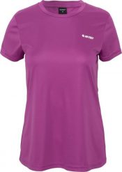 Hitec Damska koszulka z krótkim rękawem Hi-tec LADY BODINI cattleya orchid rozmiar M. Fioletowe bluzki damskie HITEC, m, bez wzorów, bez kołnierzyka, bez ramiączek. Za 40.68 zł.