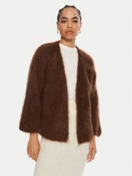 Dixie Kardigan M277K004A Brązowy Relaxed Fit. Brązowe kardigany damskie Dixie, m, bez wzorów, z syntetyku, bez kołnierzyka. Za 359.99 zł.