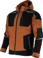 BLUZA STRETCH BRĄZOWO-CZARNA, "3XL", CE, LAHTI. Brązowe bluzy męskie Lahti Pro, m, bez wzorów, bez ramiączek, bez kaptura. Za 218.33 zł.