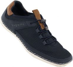 Bugatti Buty sportowe męskie wsuwane granatowe 325-AFF12-6900-4100 43. Buty sportowe męskie Bugatti, bez wzorów, bez zapięcia. Za 349.99 zł.