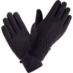 Rękawice polarowe uniseks Elbrus Naura. Czarne rękawiczki damskie ELBRUS, bez wzorów, z polaru. Za 67.21 zł.
