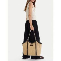 Torebka Nine West. Brązowe shopperki damskie Nine West, bez wzorów, bez dodatków. Za 319.99 zł.