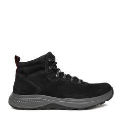 Trzewiki Lasocki. Czarne botki męskie Lasocki, bez wzorów, bez obcasa, bez zapięcia. Za 279.99 zł.