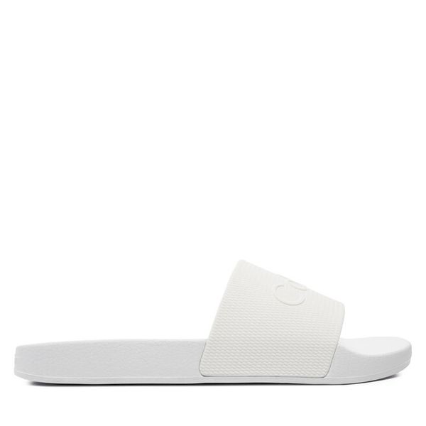 Klapki Calvin Klein. Czarne klapki damskie Calvin Klein, bez wzorów, bez obcasa, bez zapięcia. Za 264.99 zł.