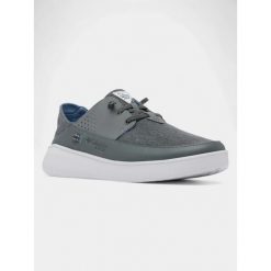 Buty letnie męskie Columbia Boatside Relaxed PFG. Szare buty zimowe męskie Columbia, na lato, bez wzorów, bez obcasa, bez zapięcia. W wyprzedaży za 305.10 zł.