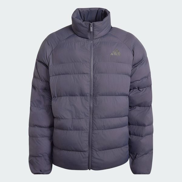 KURTKA OCIEPLANA ESSENTIALS PACKABLE. Szare kurtki męskie Adidas, l, bez wzorów, z materiału, z kapturem. Za 349.00 zł.