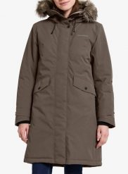 Parka zimowa damska Didriksons Erika Parka 3. Brązowe parki damskie Didriksons, na zimę, m, bez wzorów, z syntetyku, bez kaptura. Za 891.00 zł.