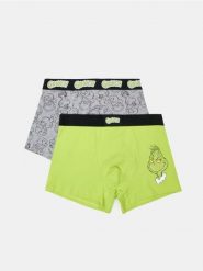 Majtki bokserki Grinch 2 pack - wielobarwny. Bokserki męskie Sinsay, bez wzorów. Za 29.99 zł.