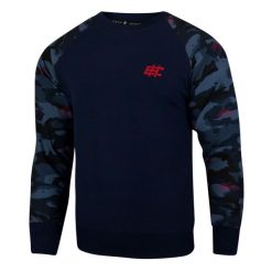 Bluza męska EXTREME HOBBY RIVAL. Niebieskie bluzy męskie EXTREME HOBBY, m, bez wzorów, z bawełny, klasyczne, bez ramiączek, bez kaptura. Za 239.00 zł.