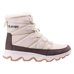 Buty Zimowe Damskie Szanti. Brązowe obuwie trekkingowe damskie Hi-tec, z futra, bez zapięcia. Za 349.98 zł.