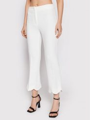 Babylon Spodnie materiałowe P_MF0602 Biały Regular Fit. Białe spodnie materiałowe damskie Babylon, bez wzorów, z materiału. Za 1,079.00 zł.