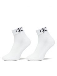 Calvin Klein Jeans Skarpety krótkie 701228805 Biały. Białe skarpety męskie Calvin Klein Jeans, bez wzorów, z bawełny. Za 59.99 zł.