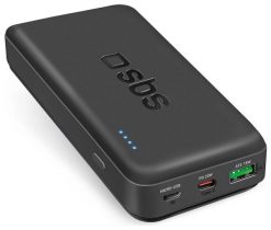 SBS TTBB20000PD20K 20000 mAh 20W PD USB-C, USB-A, Micro-USB - czarny. Czarne powerbanki . Za 89.00 zł.