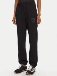PINKO Spodnie dresowe Plumcake 104790 A2RO Czarny Regular Fit. Czarne spodnie dresowe damskie Pinko, bez wzorów, z bawełny. Za 649.99 zł.