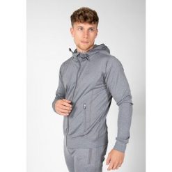 Bluza fitness męska Gorilla Wear Glendo Jacket. Szare bluzy sportowe męskie GORILLA WEAR, m, bez wzorów, bez kaptura, na fitness i siłownię. Za 299.00 zł.