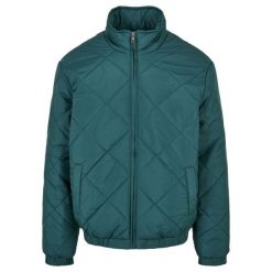 Kurtka Urban Classics Diamond Quilted. Zielone kurtki męskie Urban Classics, m, bez wzorów, bez kaptura. Za 305.50 zł.
