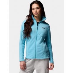 Sweter Damski Columbia Basin Trail III. Niebieskie swetry nierozpinane damskie Columbia, bez wzorów, sportowe, bez kołnierzyka, bez ramiączek. Za 259.00 zł.