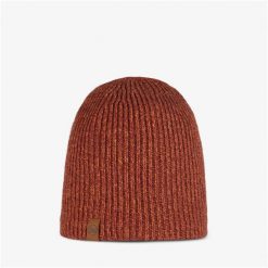 Czapka zimowa BUFF Knitted & Fleece Hat Lyne Bark. Czerwone czapki damskie Buff, na zimę, bez wzorów. Za 130.09 zł.