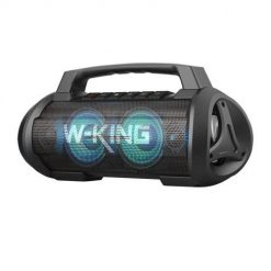 Głośnik bezprzewodowy Bluetooth W-KING D10 60W (czarny). Czarne głośniki przenośne W-KING. Za 428.99 zł.