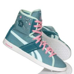 Buty damskie sportowe Reebok TOP DOWN TEXTIL. Białe obuwie sportowe damskie Reebok, bez wzorów, bez zapięcia, trekkingowe. W wyprzedaży za 49.00 zł.